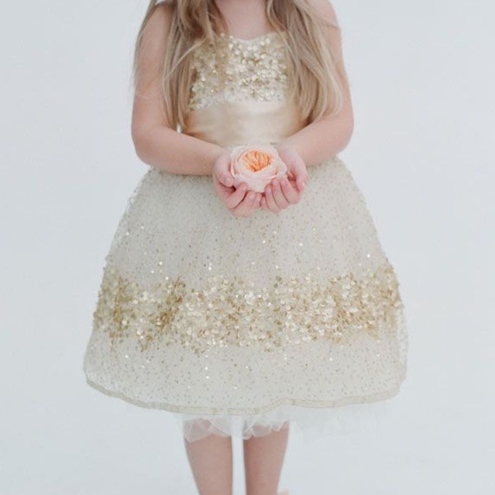 Doloris Petunia Gold Constellation Dress